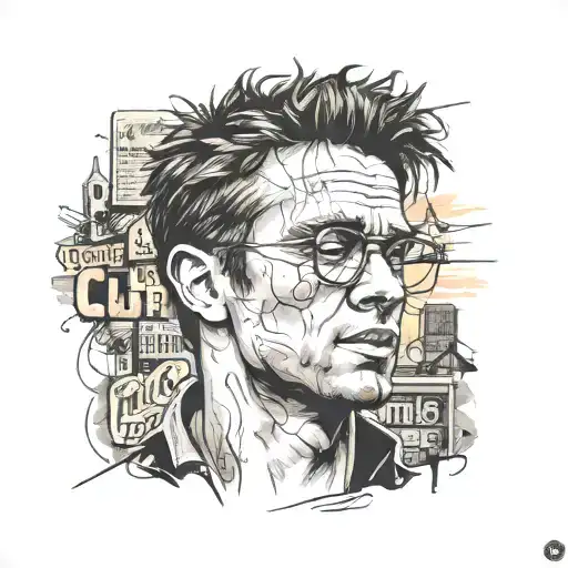 Marla fight club tattoo design idea