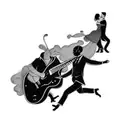 a couple dancing tattoo design idea