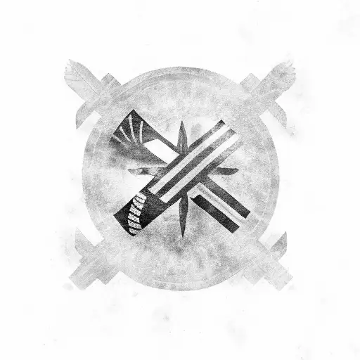 Taino Indian with the Dominican Republic flag in the back tattoo design idea