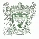 Liverpool Football Club and fearless  tattoo design idea