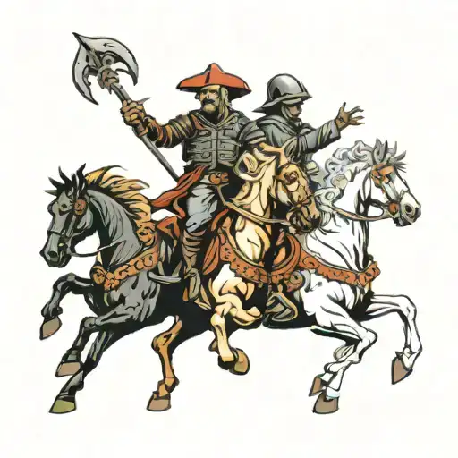 four horseman of the apocalypse  tattoo design idea
