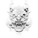 Foo Dog tattoo design idea
