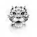 Foo Dog tattoo design idea