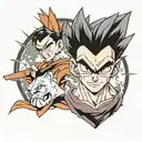 Gohan is super to him tattoo design idea