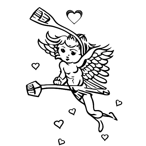 Cupid tattoo design idea