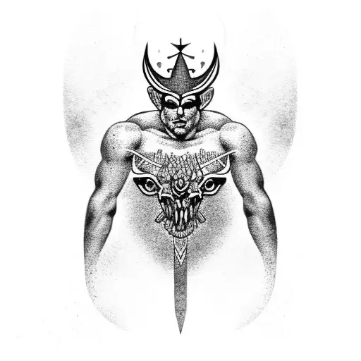 god eros tattoo design idea