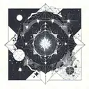 Cosmic Imagery based on the song Mind as Universe tattoo design idea