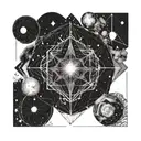 Cosmic Imagery based on the song Mind as Universe tattoo design idea