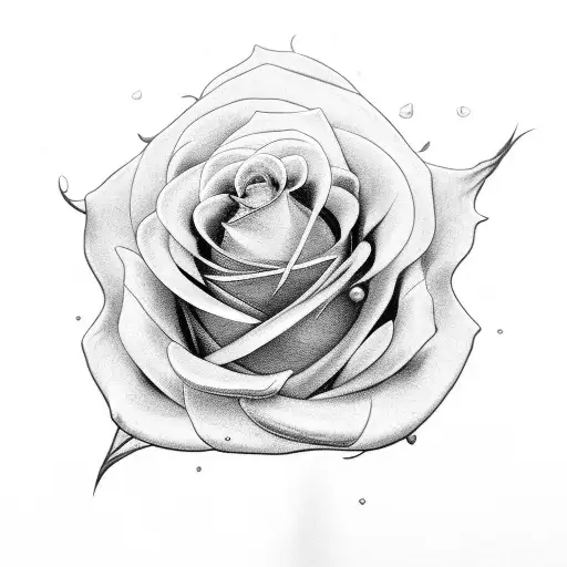 the name mecho with roses around tattoo design idea