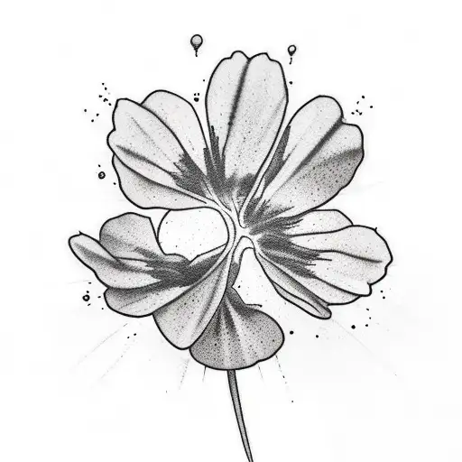 small group of different Irish wild flowers, black and white, line work, light shading, arm tattoo for the outside botto tattoo design idea