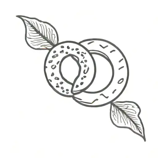 bagel tattoo design idea