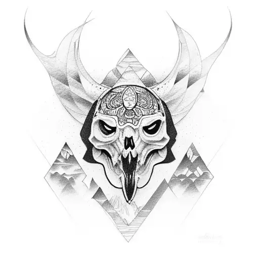 Cuervo tattoo design idea