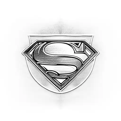 Superman and super woman tattoo design idea