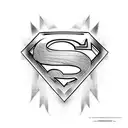 Superman tattoo design idea