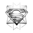 Superman tattoo design idea