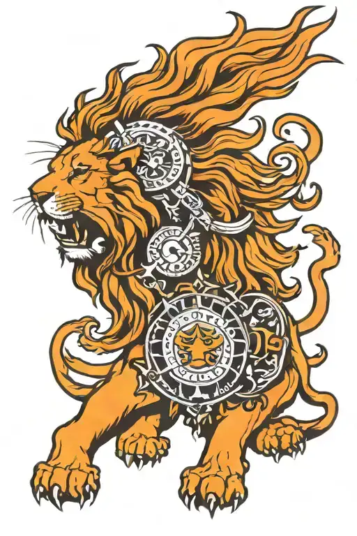 galatasaray lion tattoo design idea