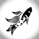 Koi Fish, number 3  tattoo design idea