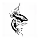 Koi Fish, number 3  tattoo design idea