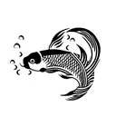 Koi Fish, number 3  tattoo design idea