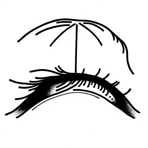 tears in the rain tattoo design idea