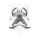 kitesurf tattoo design idea