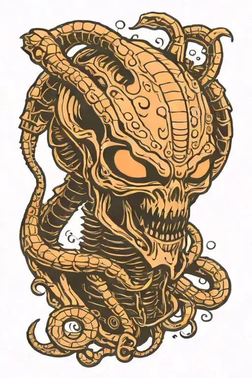 xenomorph Alien tattoo design idea