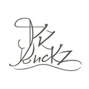 mircophone with B Z K Z written next to it tattoo design idea