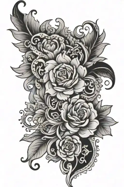 Ornamental tattoo design idea