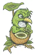 shaved kiwi tattoo design idea