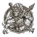 Sun Wukong tattoo design idea