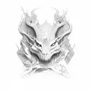 Lorna Shore And i return to nothingness tattoo design idea