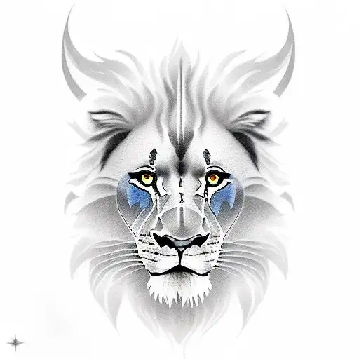 Daniel and the lions den tattoo design idea