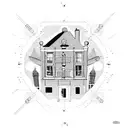 Amsterdam house  tattoo design idea