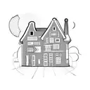 Amsterdam house  tattoo design idea