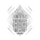 Amsterdam house  tattoo design idea