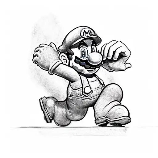 Super Mario  tattoo design idea