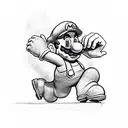 Super Mario  tattoo design idea