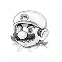 Super Mario  tattoo design idea