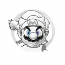 Super Mario  tattoo design idea