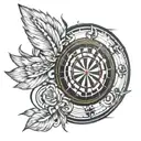 dart board tattoo design idea