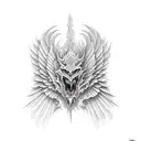 Dragon wings  tattoo design idea