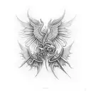 Dragon wings  tattoo design idea