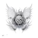 Dragon wings  tattoo design idea