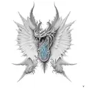 Dragon wings  tattoo design idea