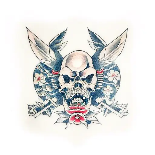 Alas de avión guerra en la clavícula  tattoo design idea