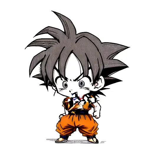 goku kid tattoo design idea