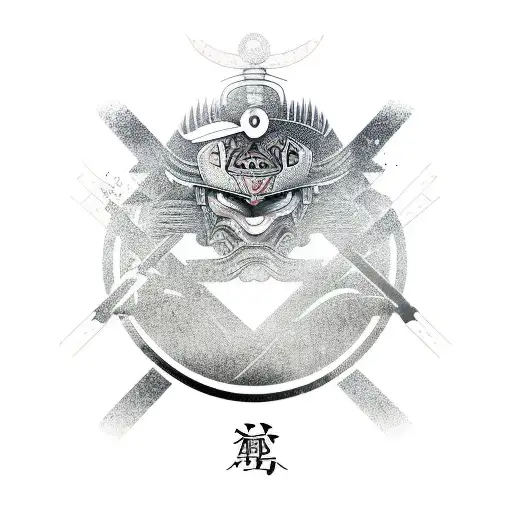 Ronin japanes symbol tattoo design idea