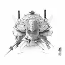 Ronin word tattoo design idea