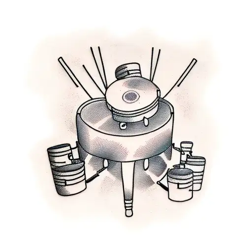 Drum snare sticks tattoo design idea
