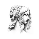 marble statues da'vinci tattoo design idea